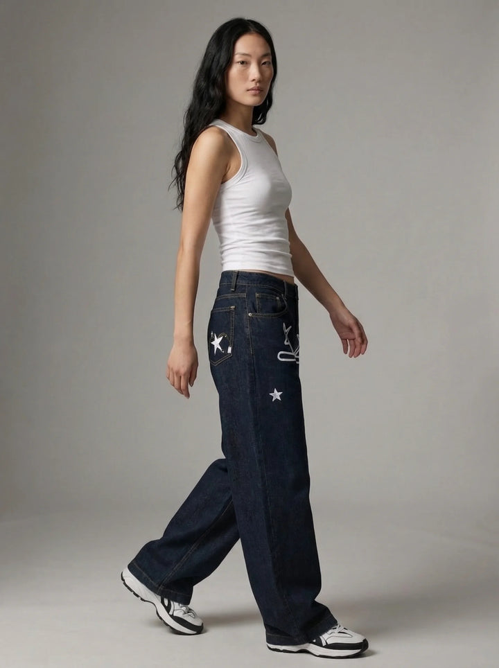 Dames Barrel Jeans | Hoge Taille Losse Pasvorm Streetwear Stijl