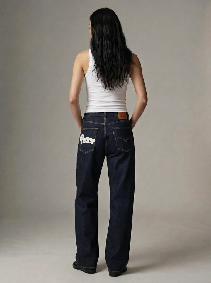 Dames Barrel Jeans | Hoge Taille Losse Pasvorm Streetwear Stijl