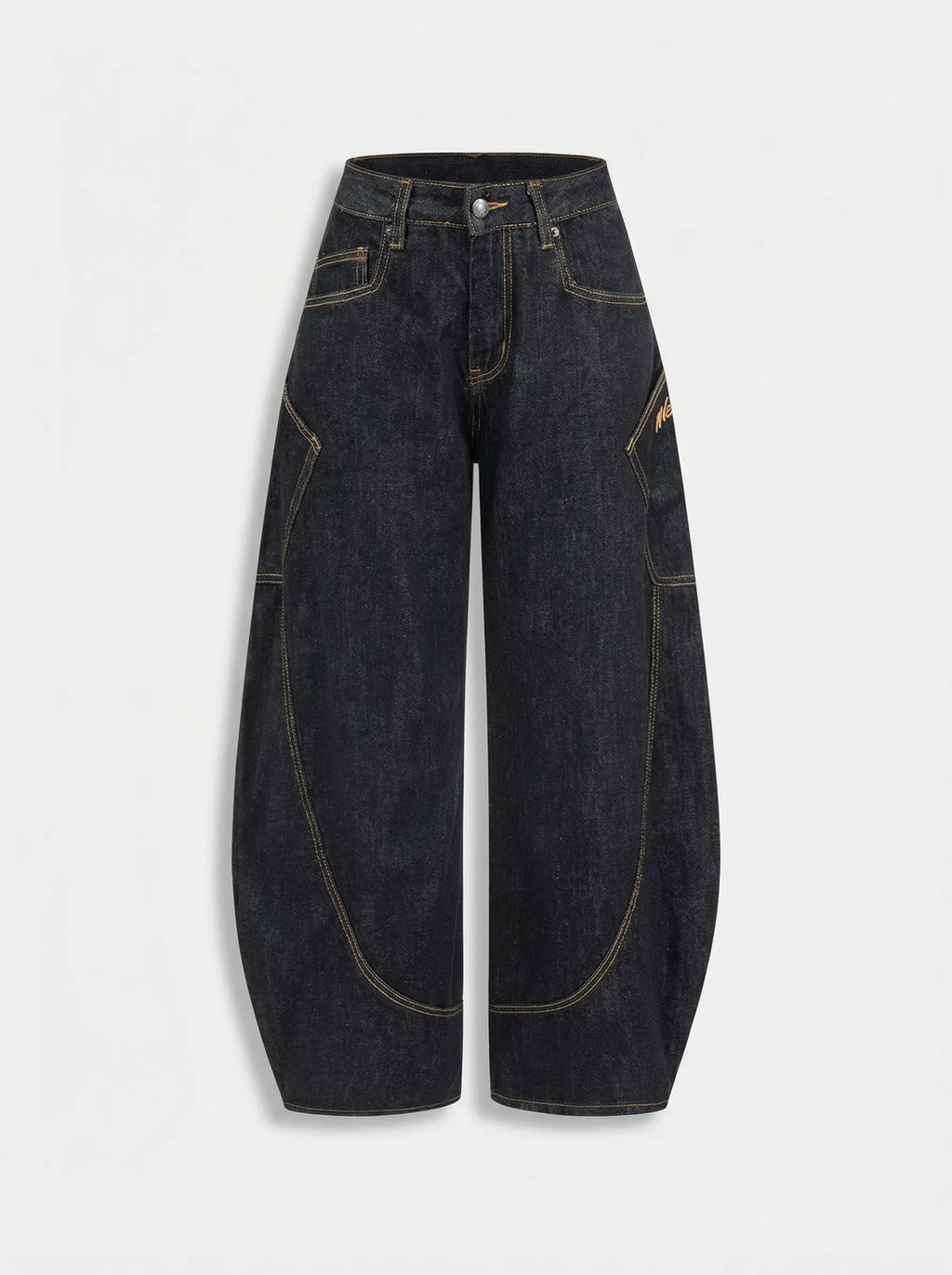 Dames Barrel Jeans | Hoge Taille Wijde Pijpen Relaxed Pasvorm