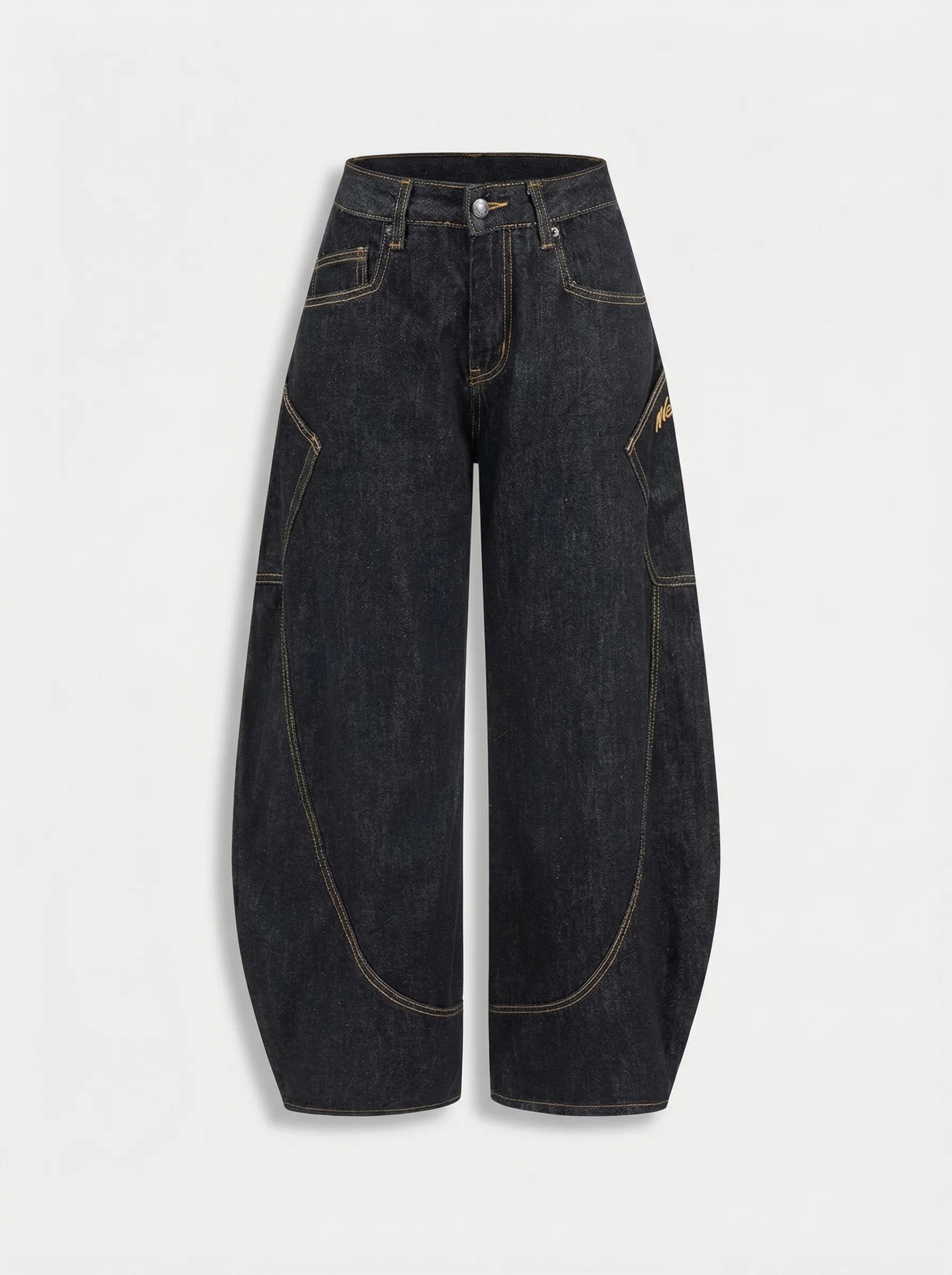 Dames Barrel Jeans | Hoge Taille Wijde Pijpen Relaxed Pasvorm
