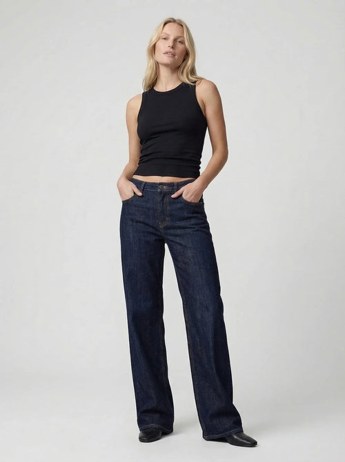 Dames Flared Jeans | Lage Taille Uitlopende Pijpen Aansluitende Pasvorm