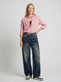 Dames Wide Leg Jeans | Hoge Taille Losse Pasvorm Casual Streetwear