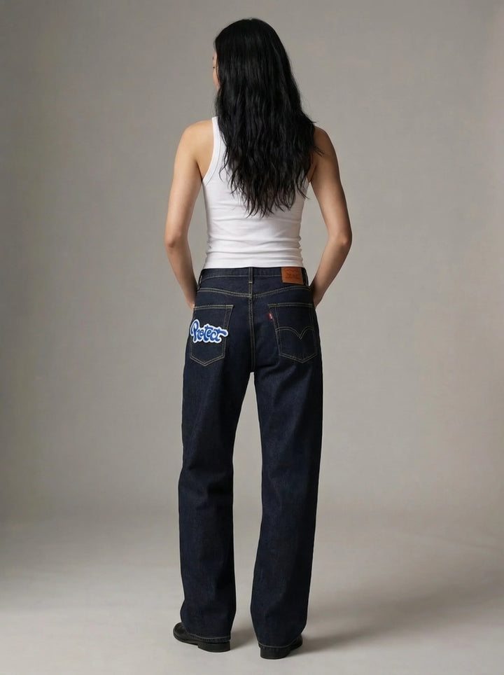 Dames Barrel Jeans | Hoge Taille Losse Pasvorm Streetwear Stijl