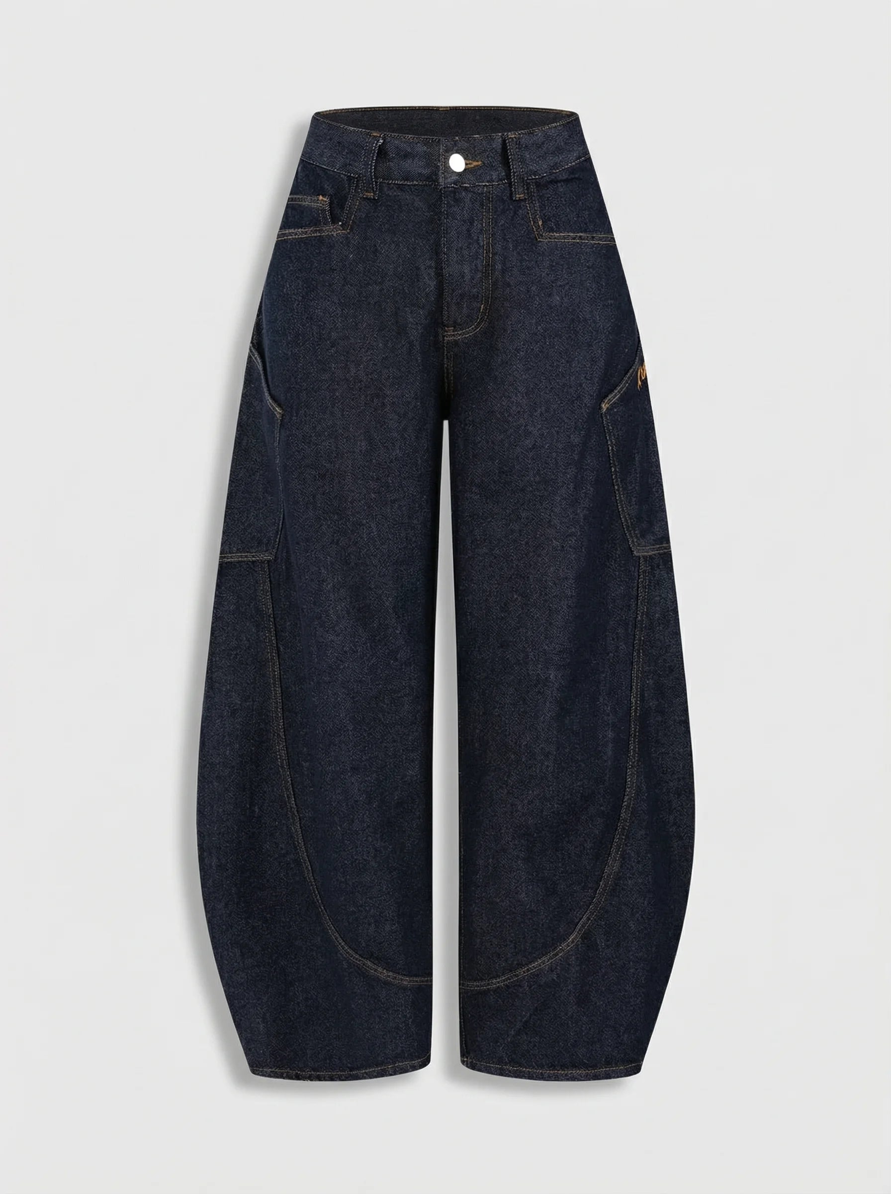 Dames Barrel Jeans | Hoge Taille Wijde Pijpen Relaxed Pasvorm