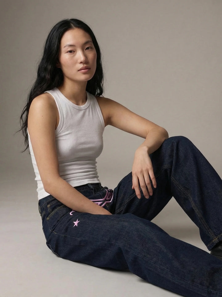 Dames Barrel Jeans | Hoge Taille Losse Pasvorm Streetwear Stijl