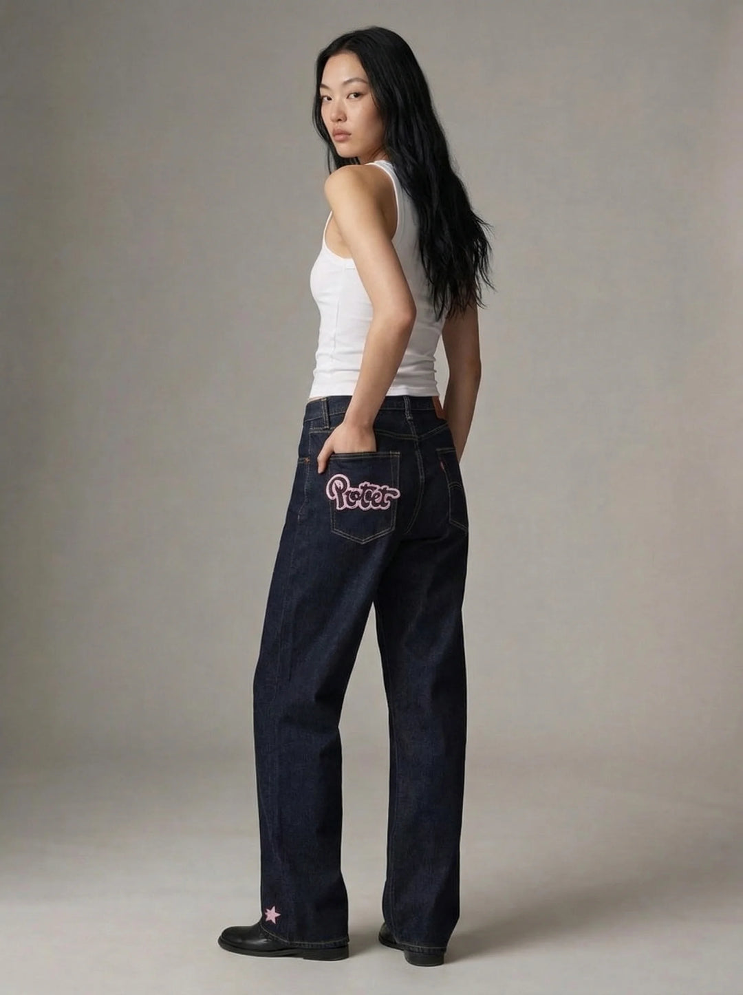 Dames Barrel Jeans | Hoge Taille Losse Pasvorm Streetwear Stijl