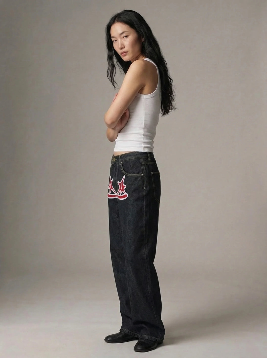Dames Barrel Jeans | Hoge Taille Losse Pasvorm Streetwear Stijl