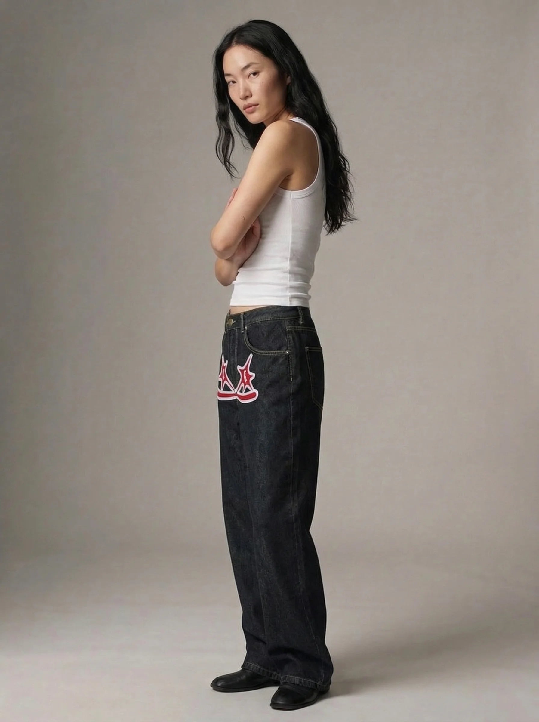 Dames Barrel Jeans | Hoge Taille Losse Pasvorm Streetwear Stijl