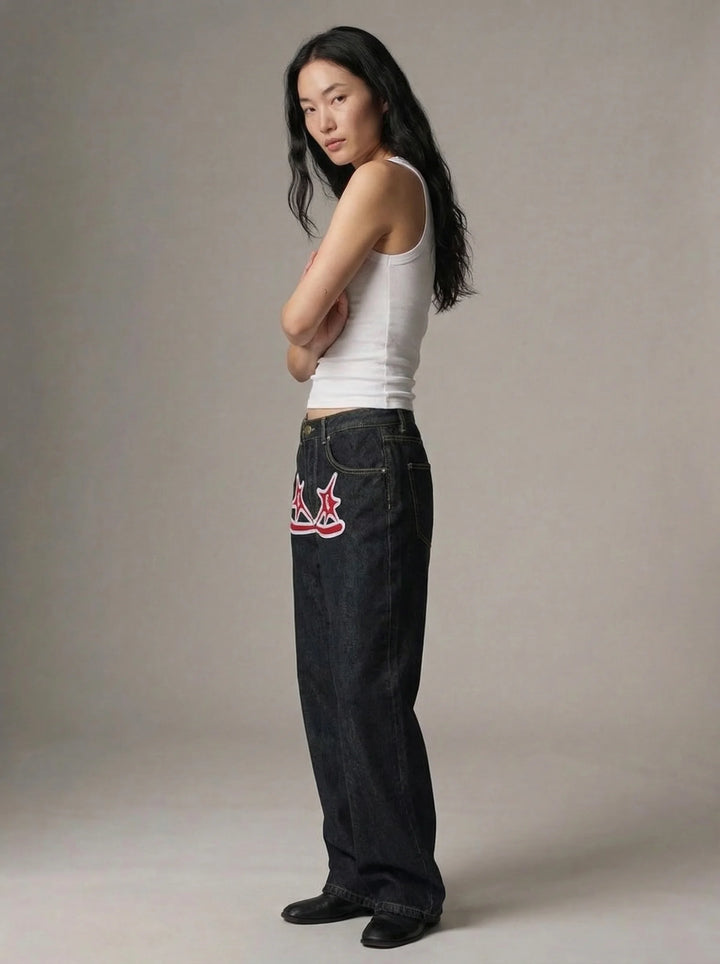 Dames Barrel Jeans | Hoge Taille Losse Pasvorm Streetwear Stijl