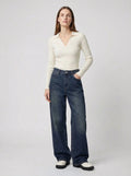 Dames Wide Leg Jeans | Hoge Taille Losse Pasvorm Casual Stijl