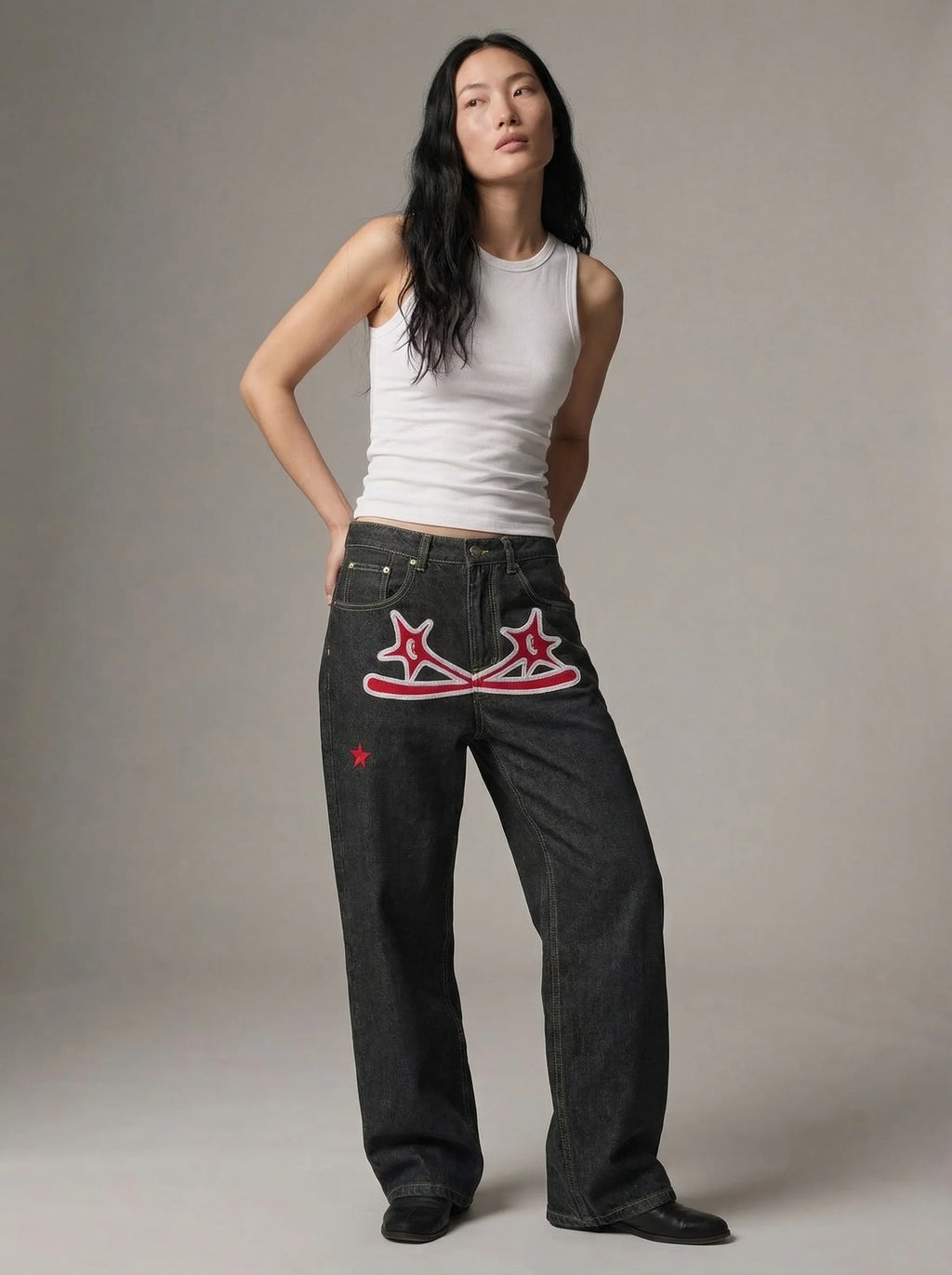 Dames Barrel Jeans | Hoge Taille Losse Pasvorm Streetwear Stijl