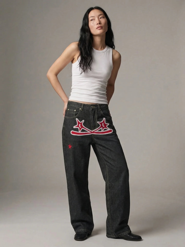 Dames Barrel Jeans | Hoge Taille Losse Pasvorm Streetwear Stijl