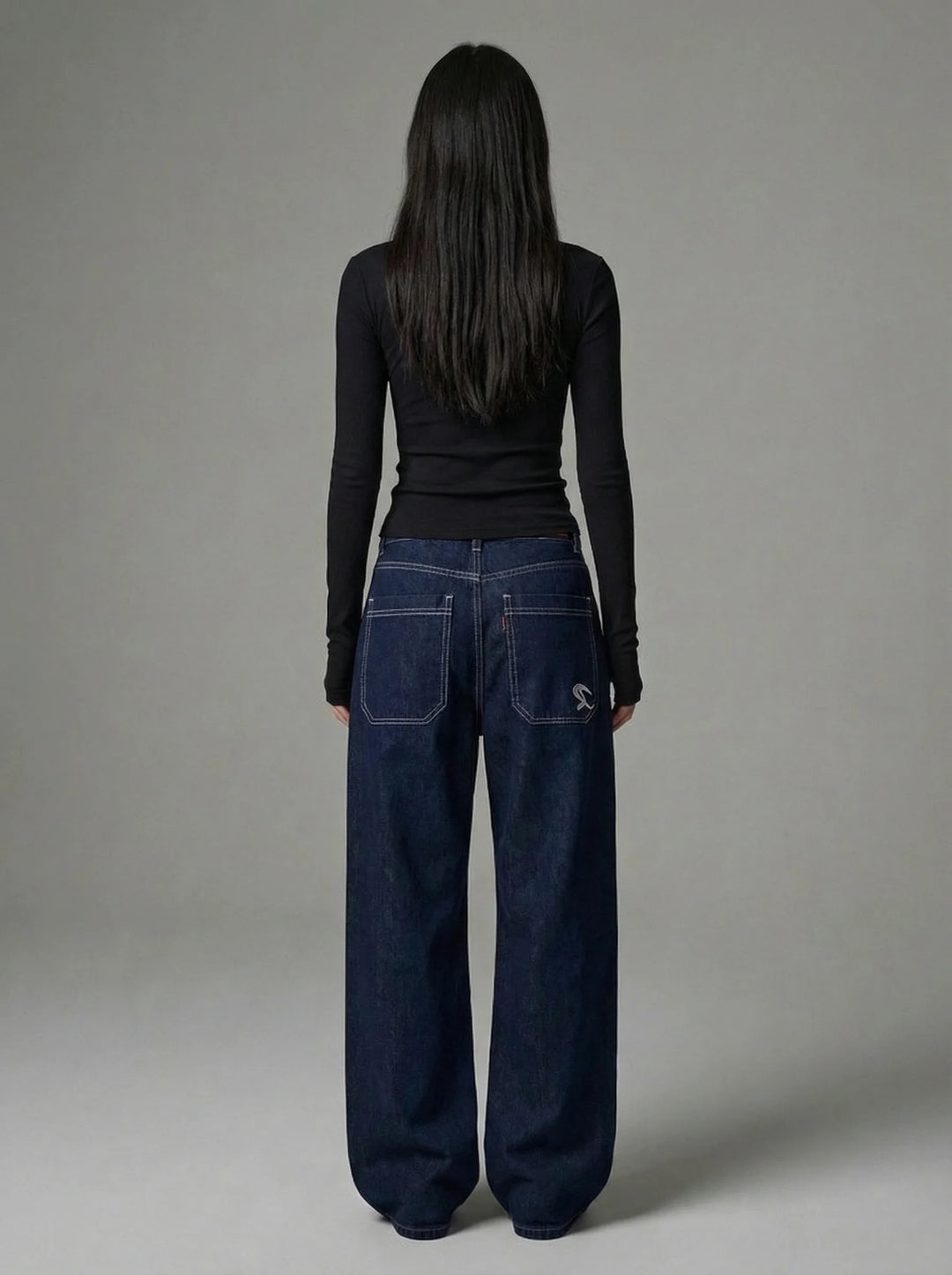 Dames Wide Leg Jeans | Lage Taille Losse Pasvorm Casual Streetwear