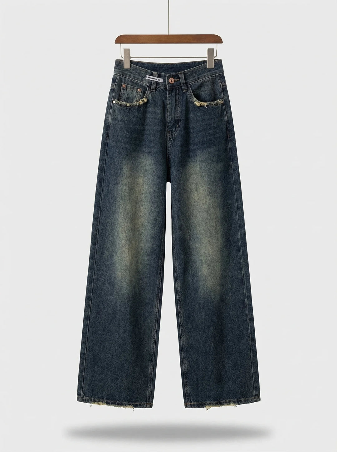 Dames Wide Leg Jeans | Hoge Taille Losse Pasvorm Casual Streetwear