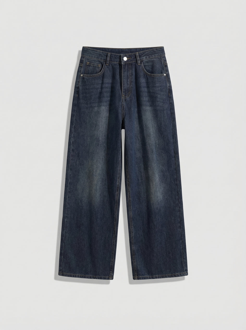 Dames Wide Leg Jeans | Hoge Taille Losse Pasvorm Casual Stijl