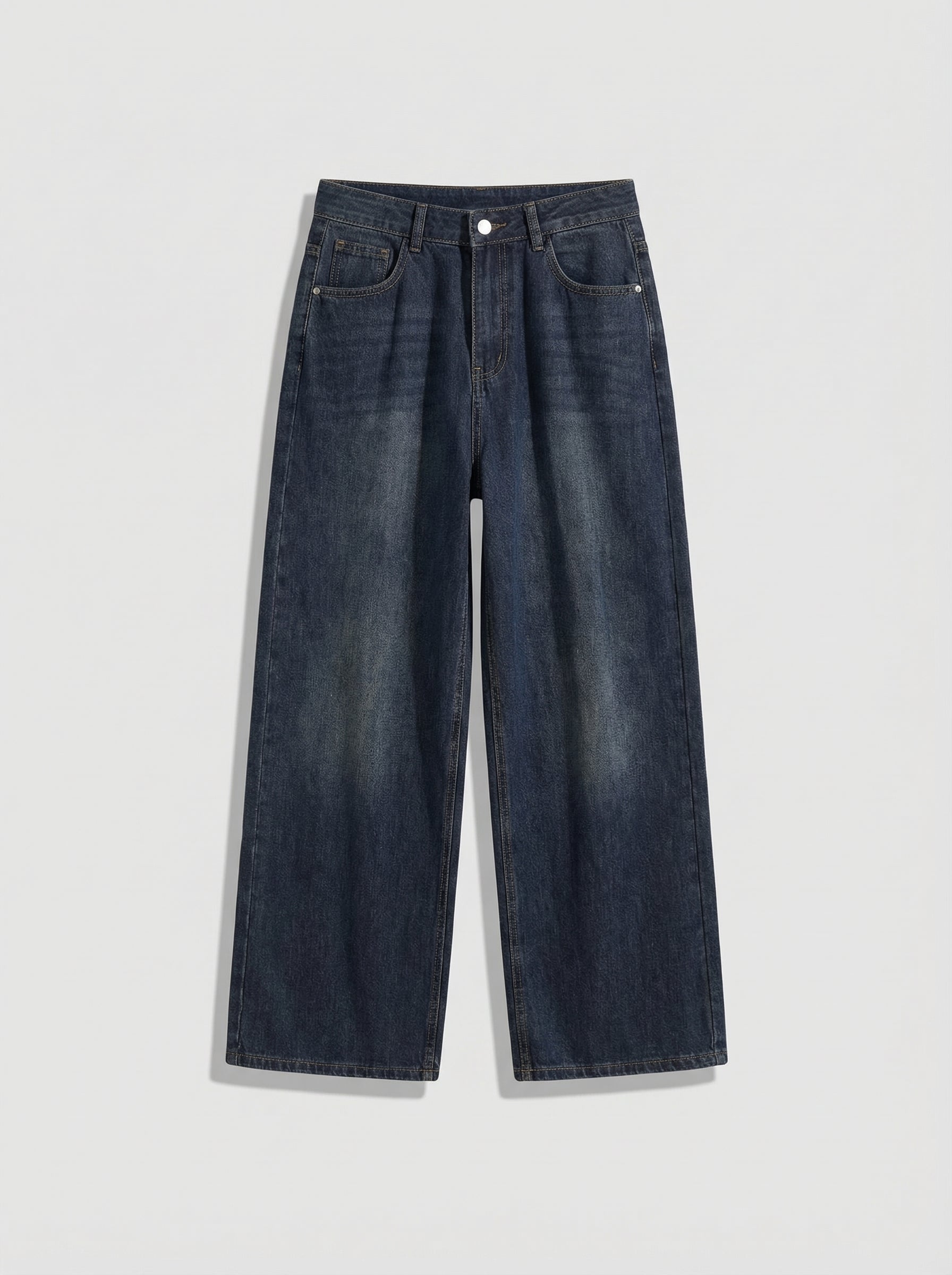 Dames Wide Leg Jeans | Hoge Taille Losse Pasvorm Casual Stijl