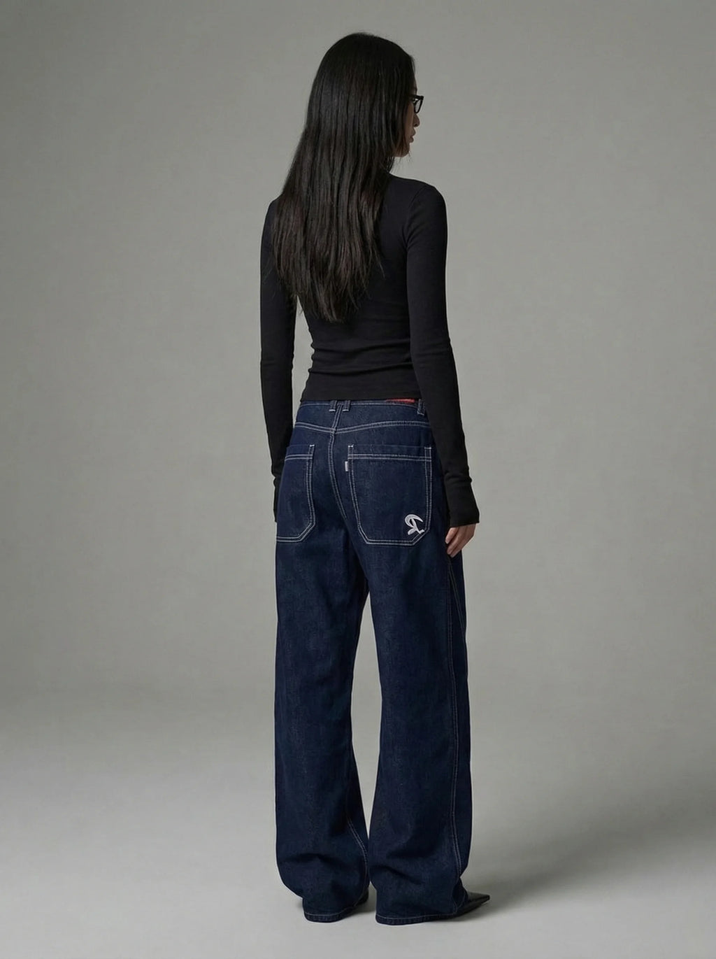 Dames Wide Leg Jeans | Lage Taille Losse Pasvorm Casual Streetwear