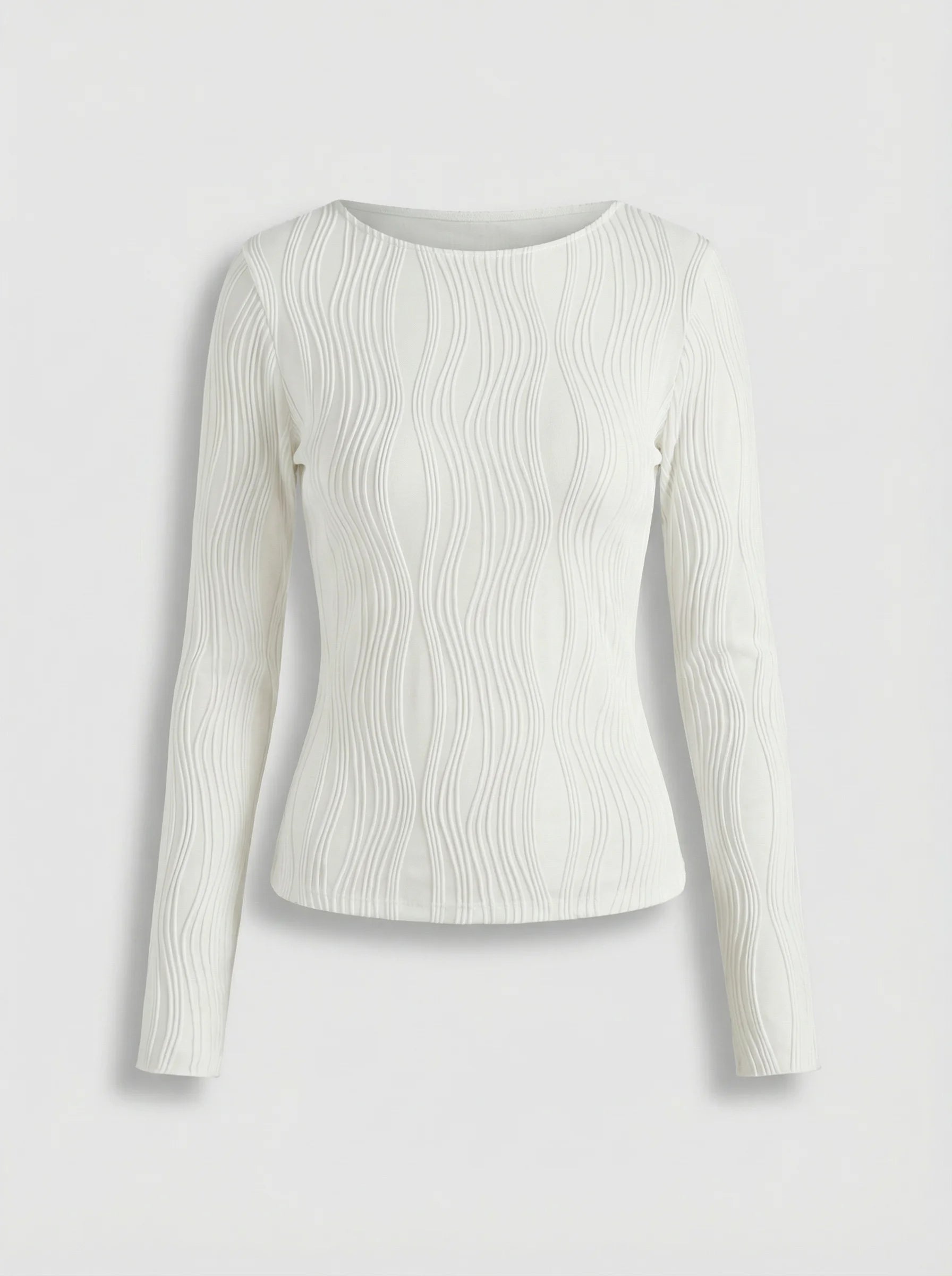 Dames Longsleeve Top | Aansluitende Pasvorm Ronde Hals