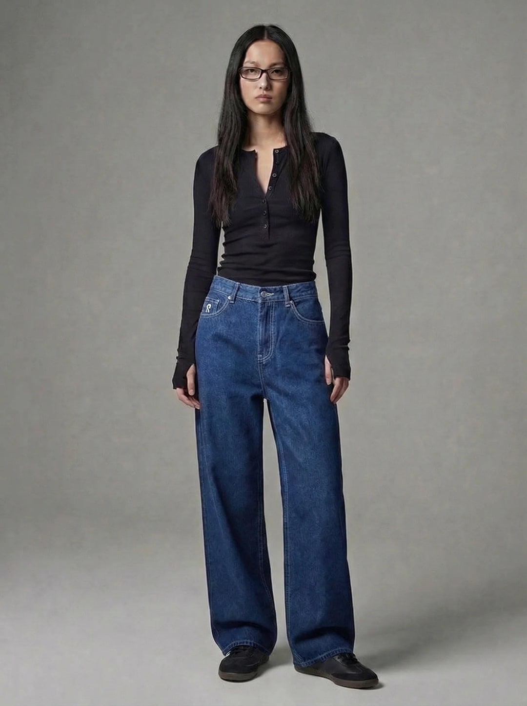 Dames Wide Leg Jeans | Lage Taille Losse Pasvorm Casual Streetwear