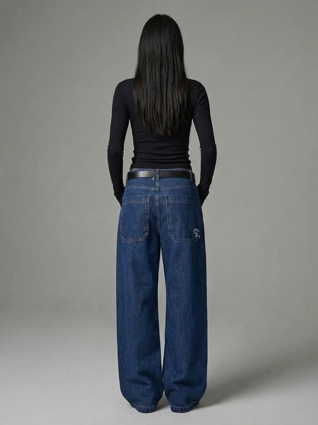 Dames Wide Leg Jeans | Lage Taille Losse Pasvorm Casual Streetwear