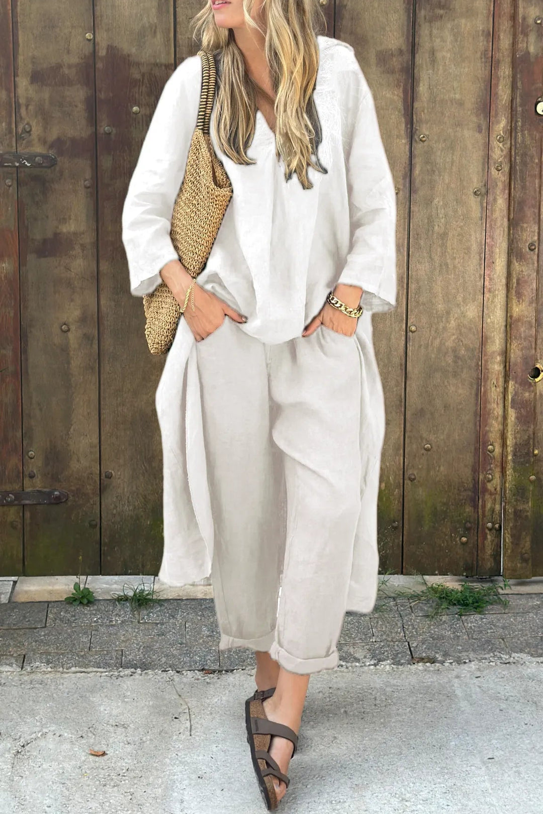 Dames 2-delige set - Licht en comfortabel - Wit