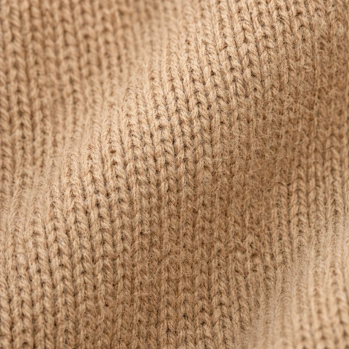 Dames Asymmetrische Kraag Gebreide Trui - Relaxed Fit