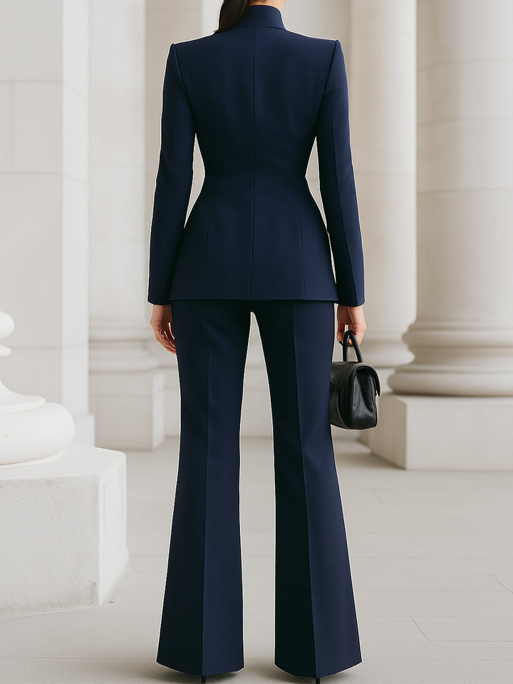 Dames Blazer en Broek Set - Elegante Tailored Look