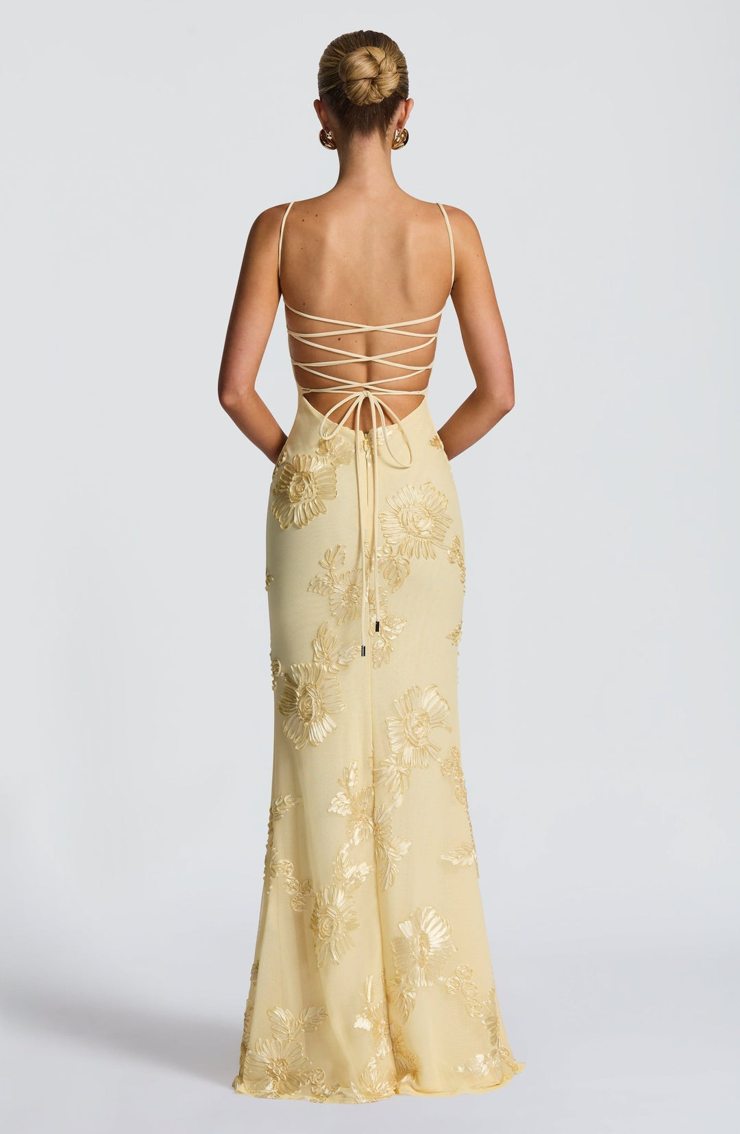 Dames Bloemen Corset Maxi Jurk - Bruiloftsgast