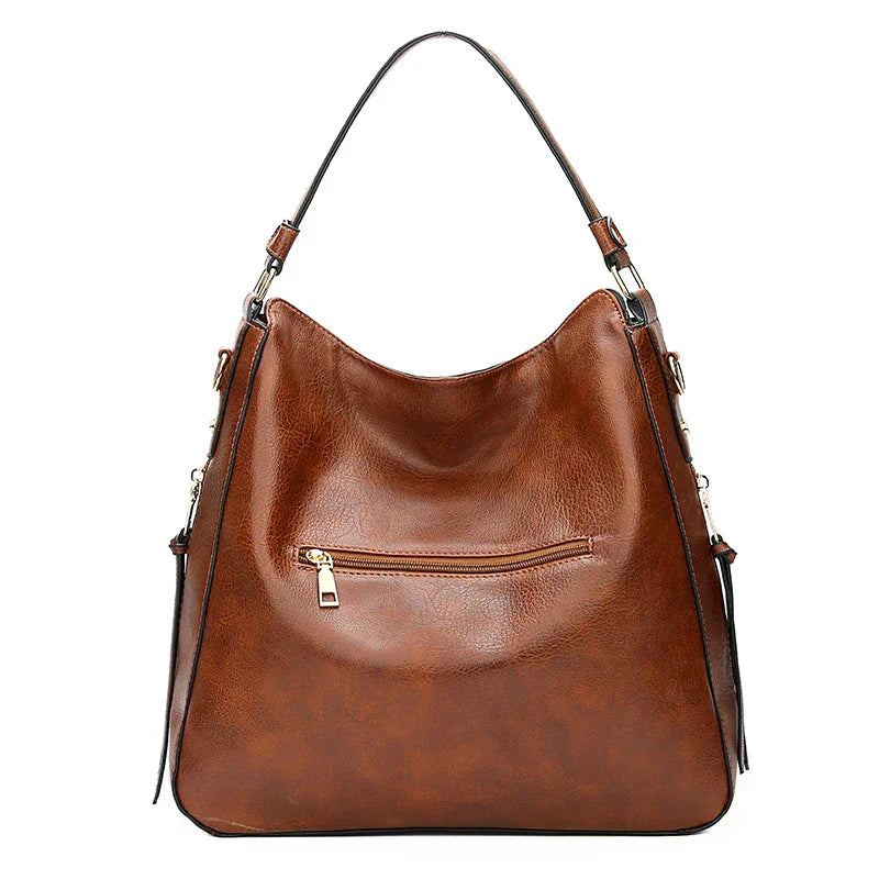 Dames Casual Retro Schoudertas - Zachte Structuur