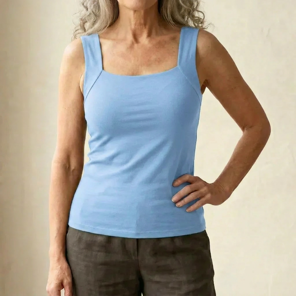Dames comfort bra tanktop - zomerse stijl - Lichtblauw