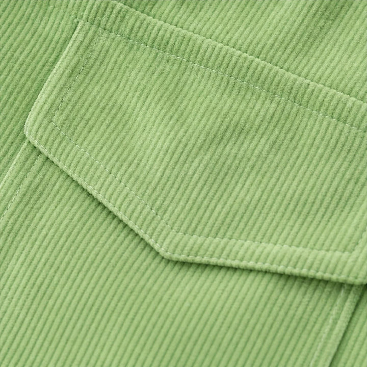 Dames Corduroy Overhemd - Relaxed Fit met Druppelschouders
