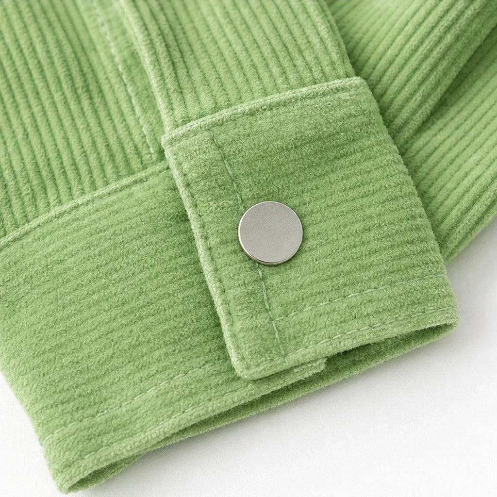 Dames Corduroy Overhemd - Relaxed Fit met Druppelschouders