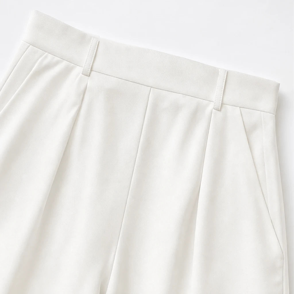 Dames Crop Top en Wijde Broek Set - Casual Outfit
