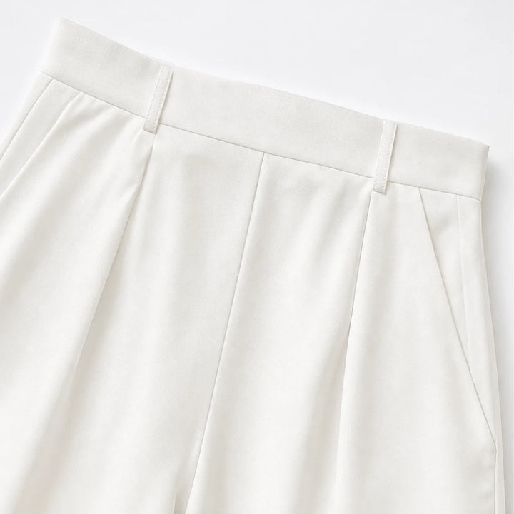 Dames Crop Top en Wijde Broek Set - Casual Outfit