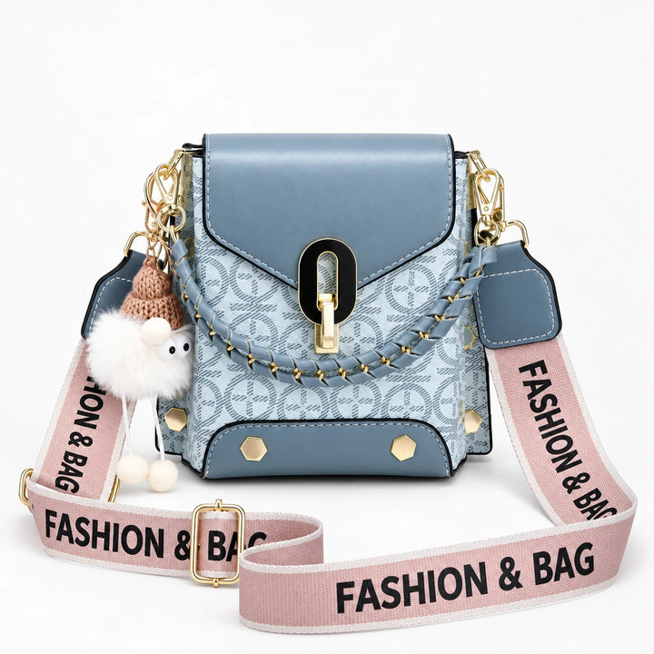 Dames Crossbody Tas in blauw, Compact Design