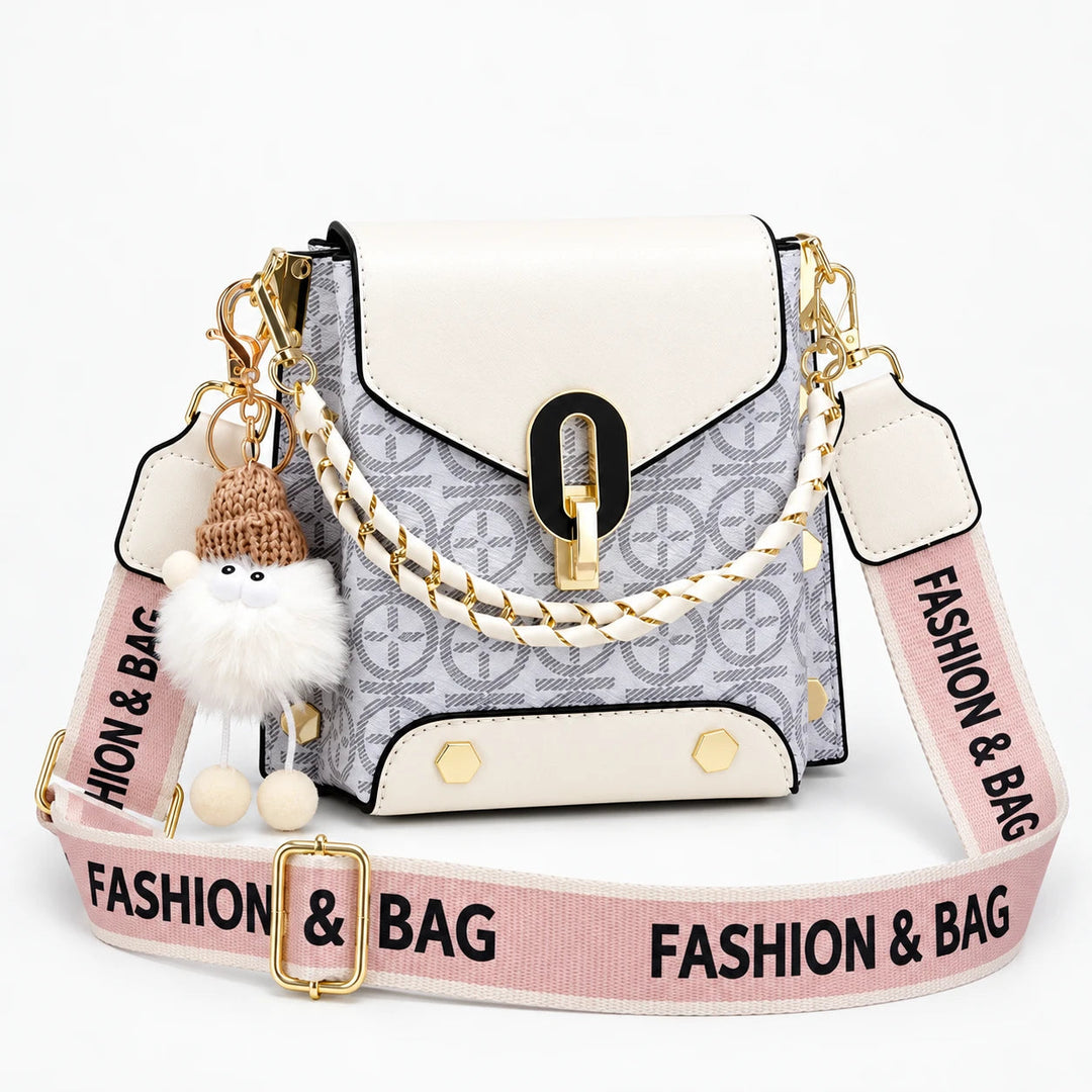 Dames Crossbody Tas in wit, Compact Design