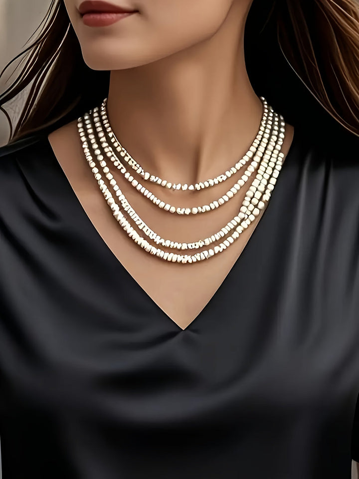 Dames Draped V-Hals Blouse - Elegante Draping