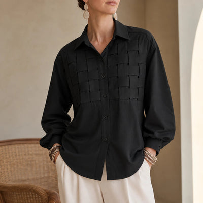 Dames geruite blouse lange mouwen - Relaxed fit