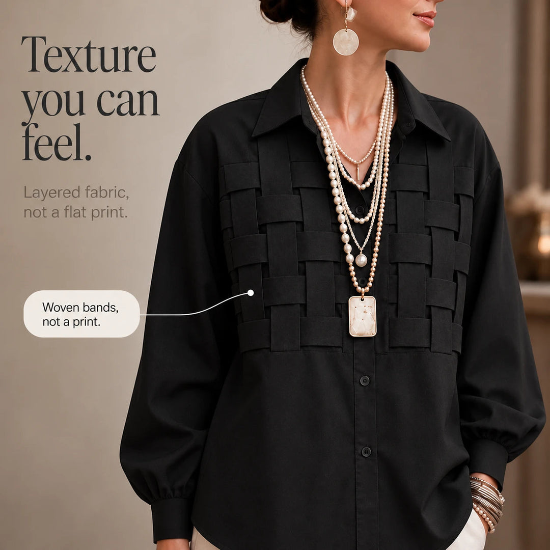 Dames geruite blouse lange mouwen - Relaxed fit