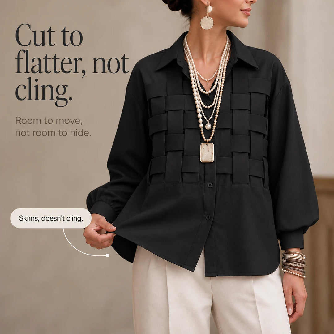 Dames geruite blouse lange mouwen - Relaxed fit