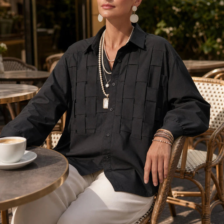 Dames geruite blouse lange mouwen - Relaxed fit