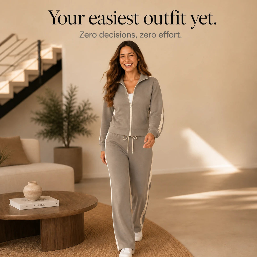 Dames Gestreepte Loungewear Set - Comfortabel Tweedelig
