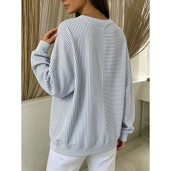 Dames Gestreepte Sweatshirt - Ontspannen Comfort