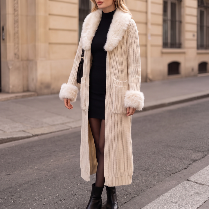 Dames Gestreepte Zeilerkraag Cardigan - Klassieke Stijl