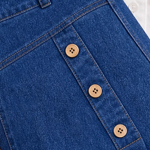 Dames High-Waist Wide-Leg Jeans - Rechte Pasvorm