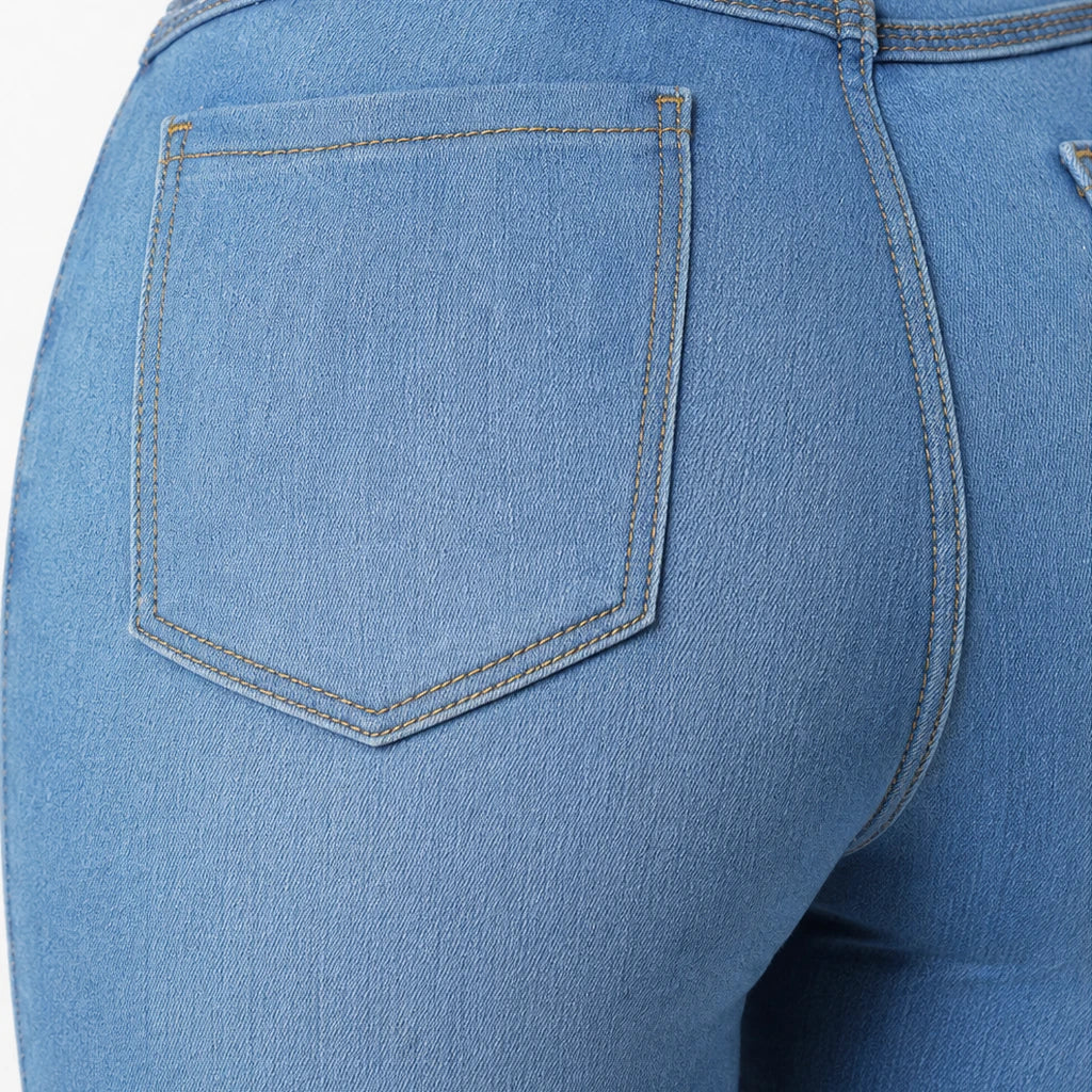 Dames High-Waisted Stretch Skinny Jeans - Klassieke Pasvorm