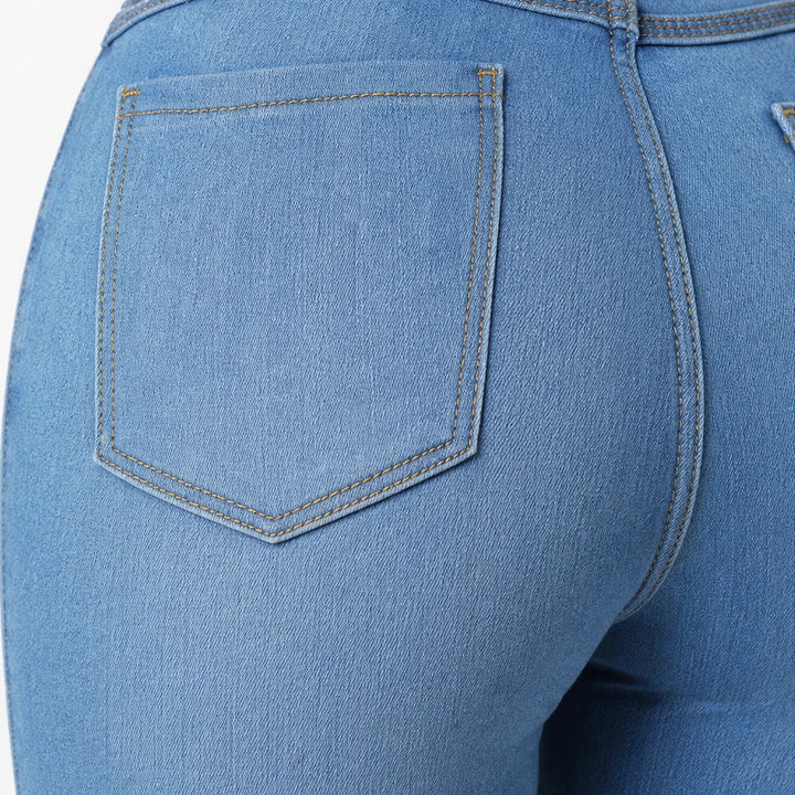 Dames High-Waisted Stretch Skinny Jeans - Klassieke Pasvorm