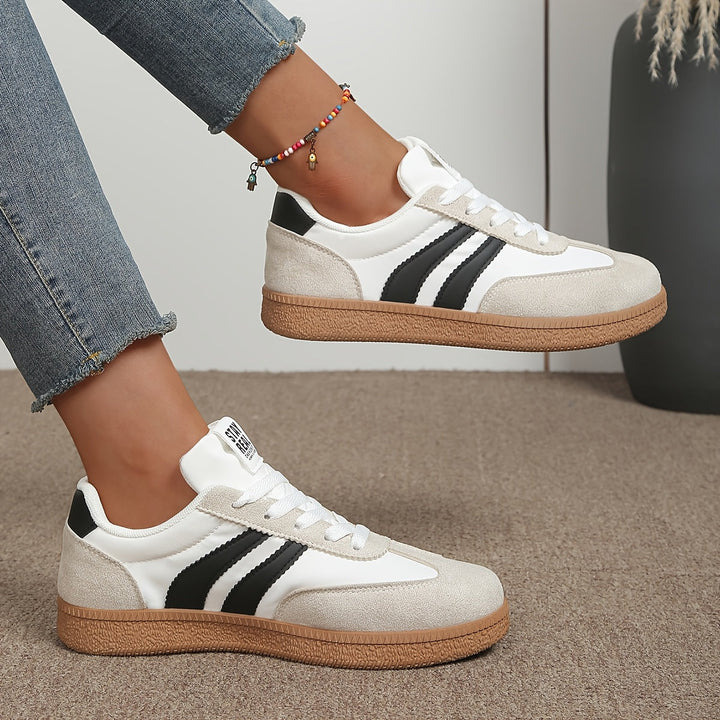 Dames Klassieke Vetersneakers in wit, Wit