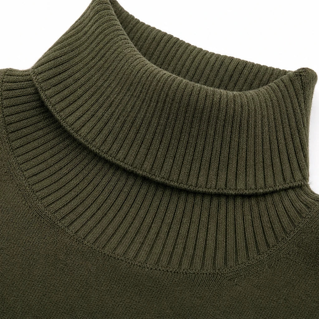 Dames Maxi Jurk met Hoge Hals en Zakken - Comfortabel