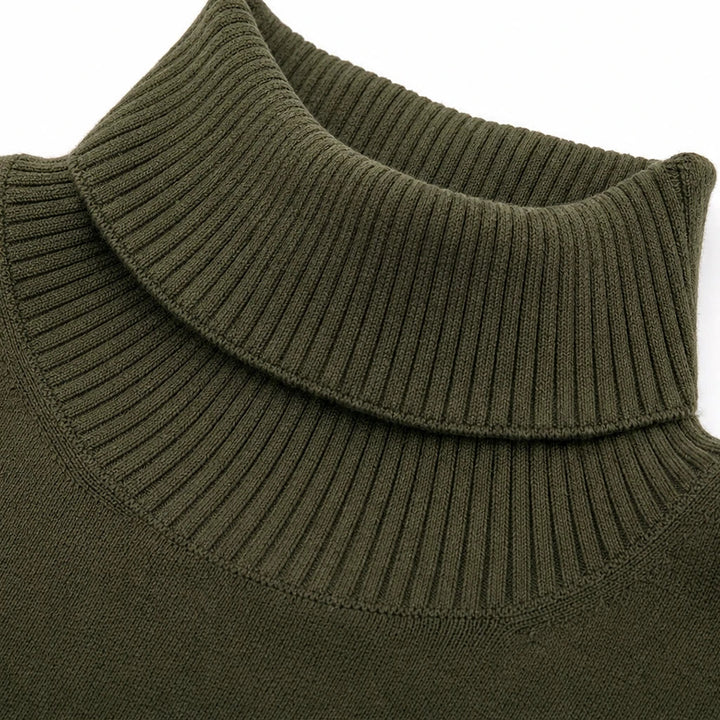 Dames Maxi Jurk met Hoge Hals en Zakken - Comfortabel